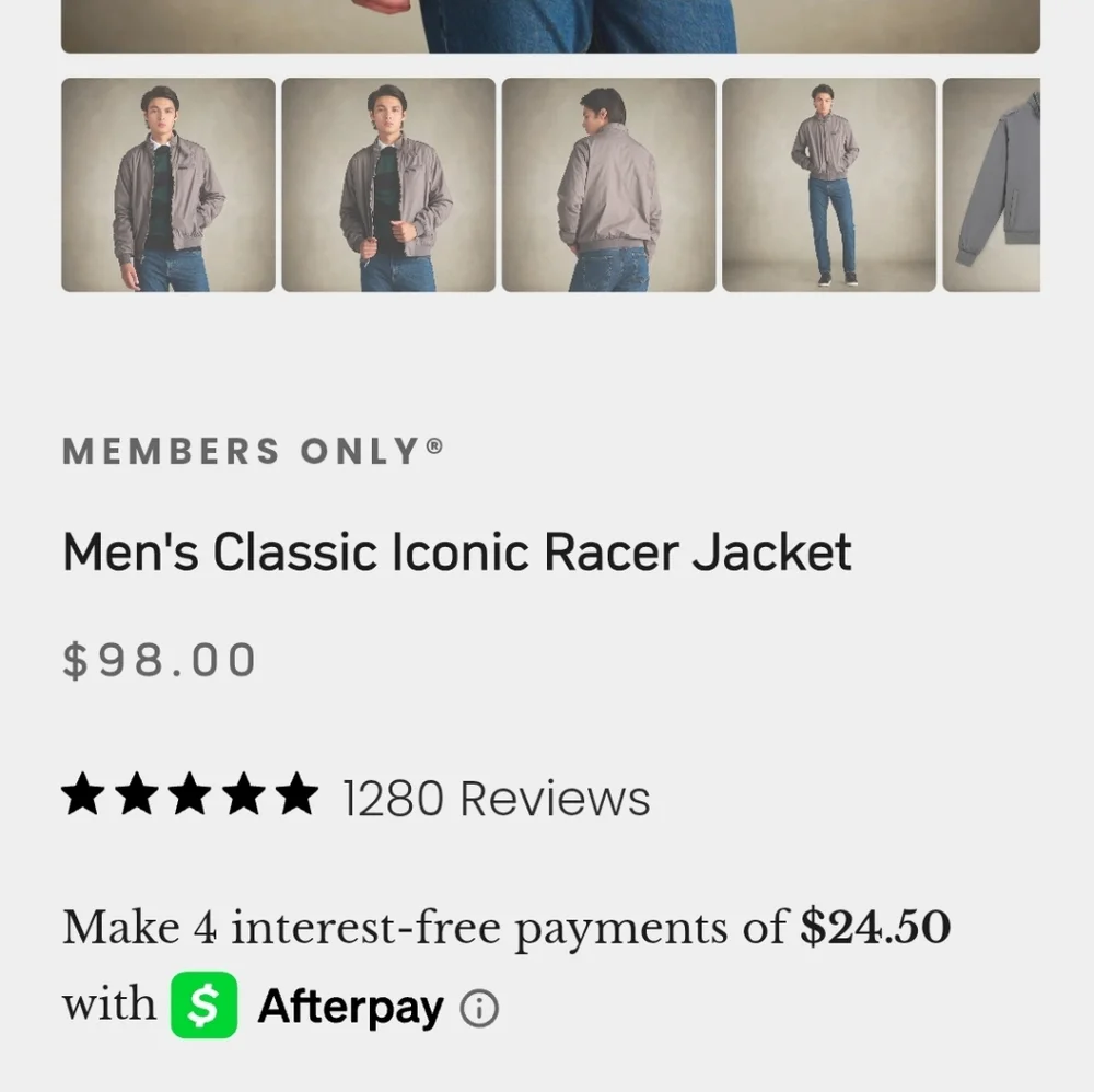 Members Only Original Classic Iconic Racer Jacket - Picture 7 of 8